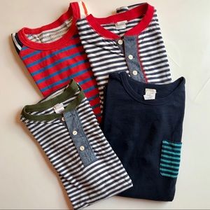 lot of 4 CREWCUTS knit shirts, size 14